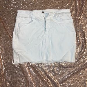 White Jean skirt